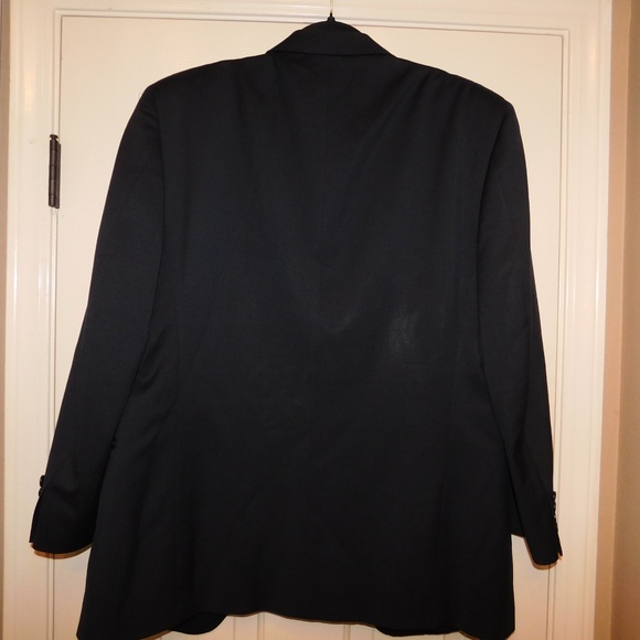 Canali Men's Navy Blue Wool Blazer Jacket Measurements In Description No Size - Picture 6 of 11